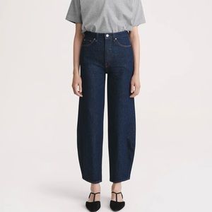 Toteme NWT Barrel leg denim raw blue Jeans